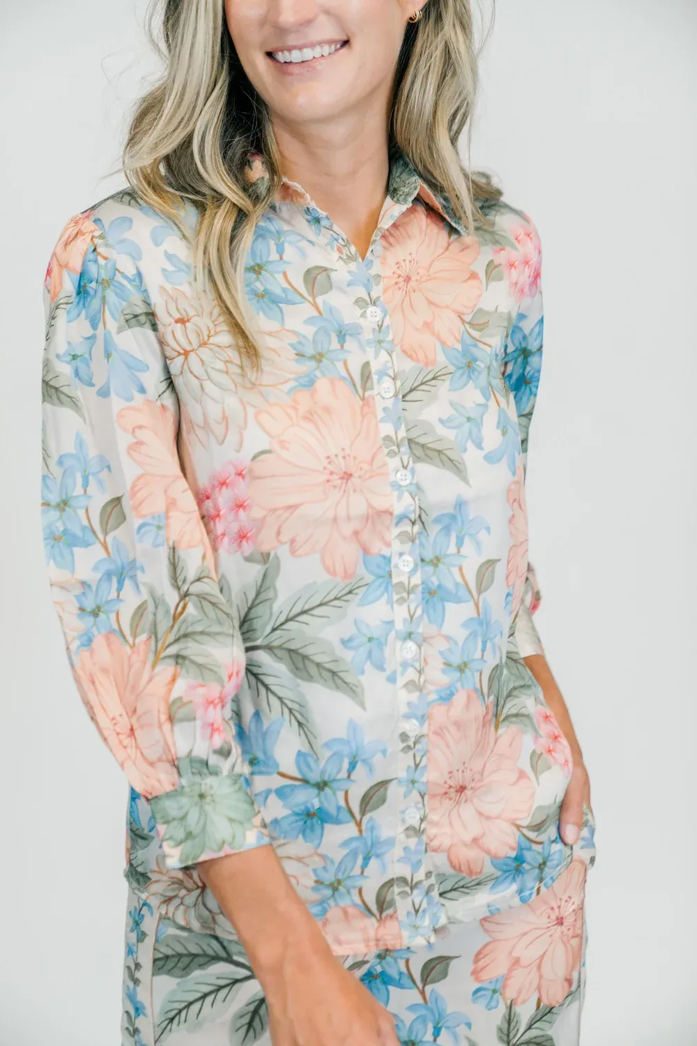 Victoria Dunn Zara Top - Begonia