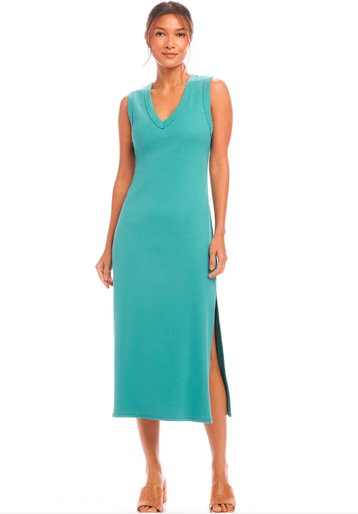 KKane Dress Rib Vnck Midi 1L27201
