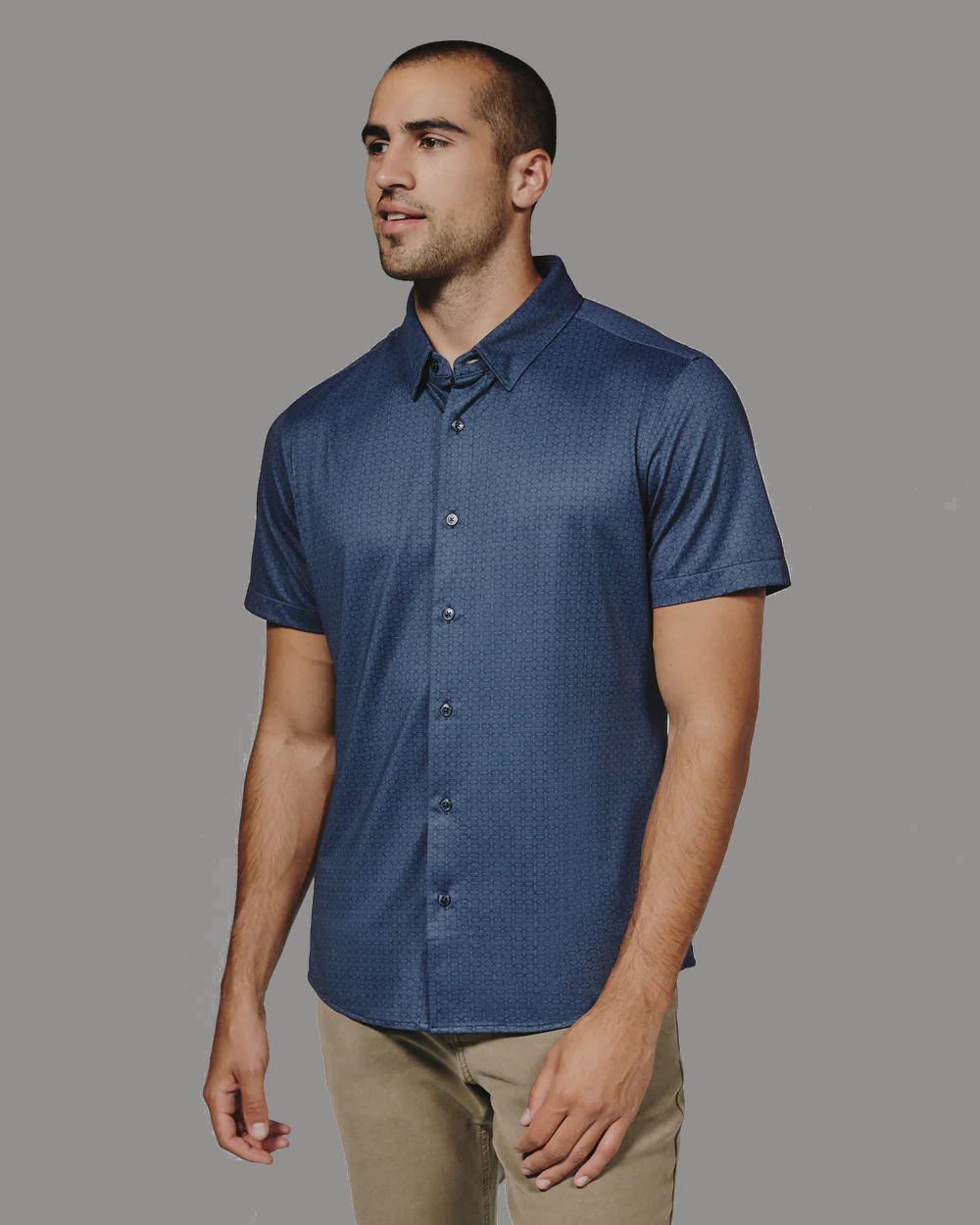 7Diamonds Puente Short Sleeve Shirt - Navy
