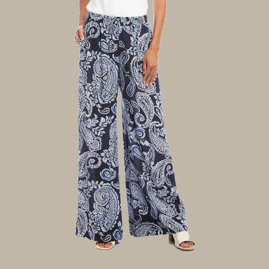 Karen Kane Wide Leg Pants - Paisley