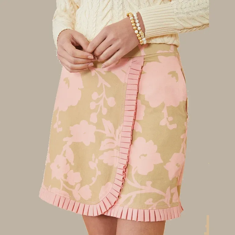 Spartina Jersey Wrap Skort Clara - Blossoms Pink
