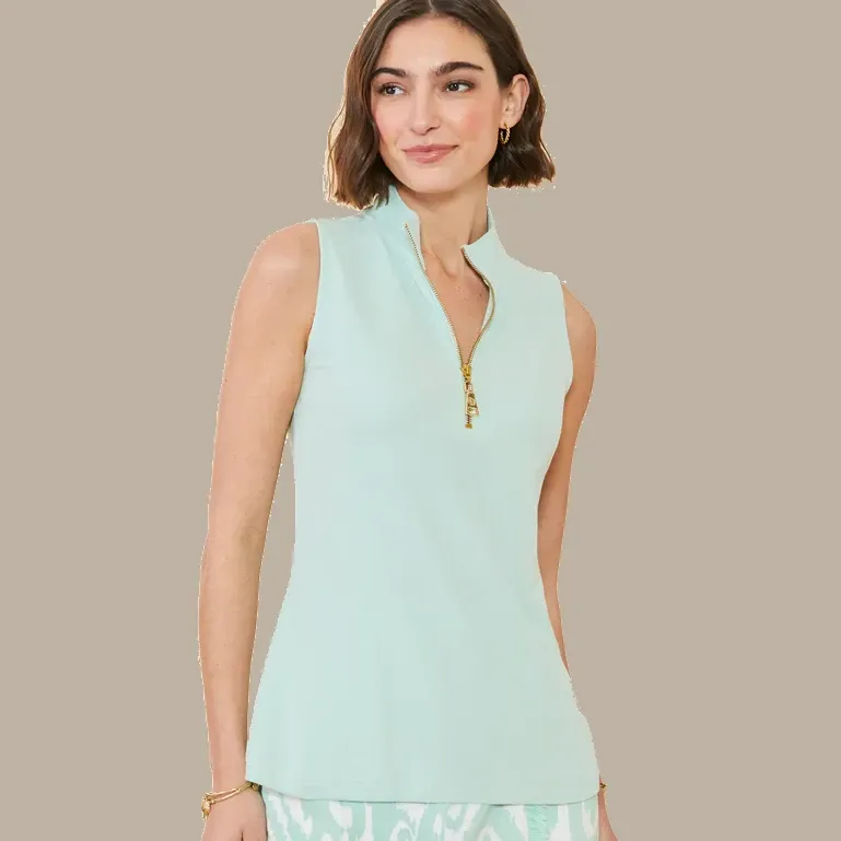 Spartina Serena Half-Zip Top Sea - Foam Mist