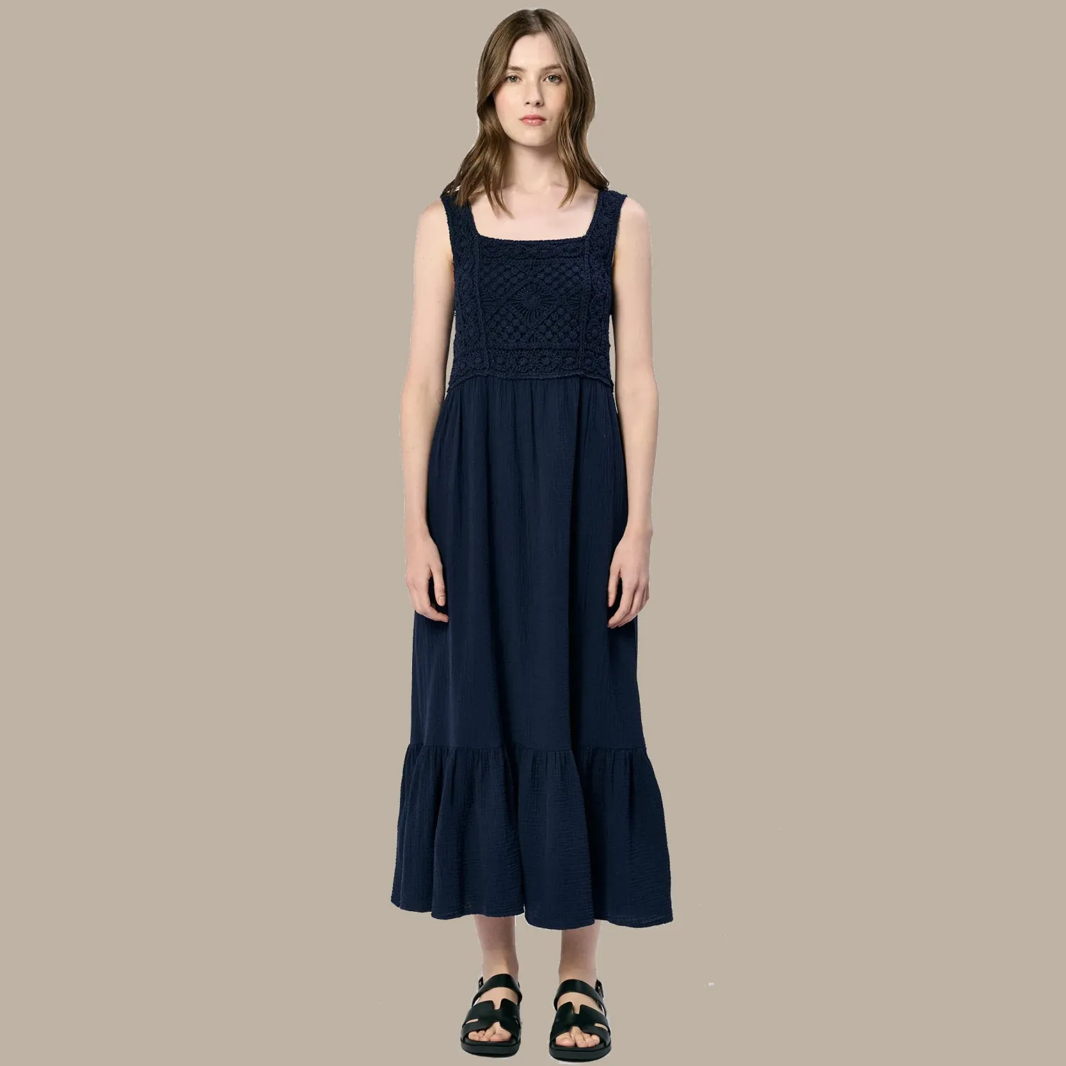 Dear John Chasity Novelty Dress - Black Iris