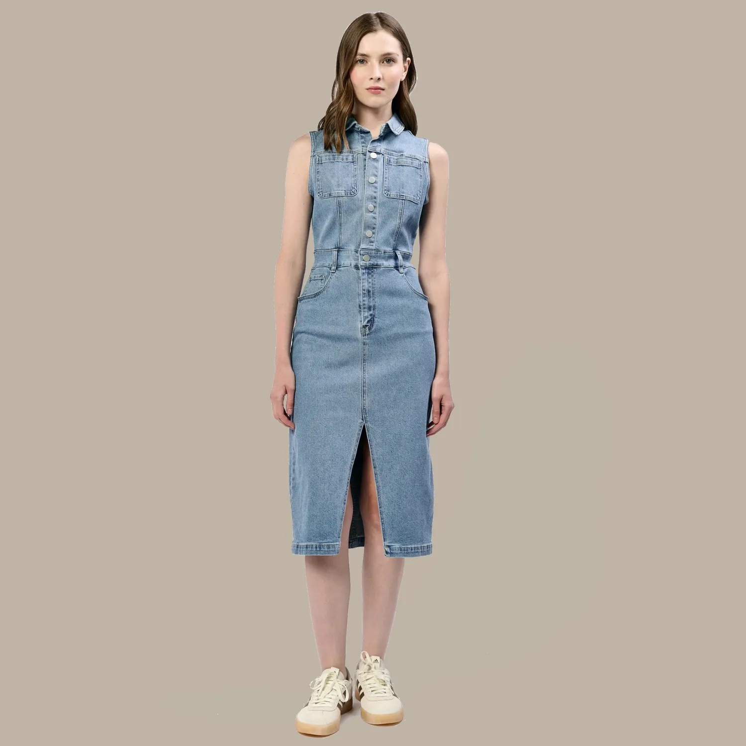 Dear John Trish Denim Dress - Oasis