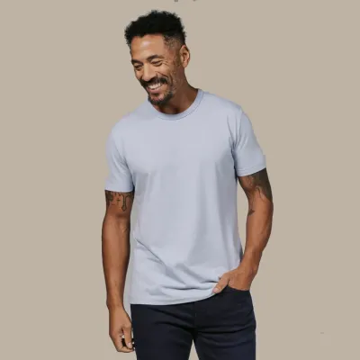 7Diamonds Modal Crew Neck - Light Baltic