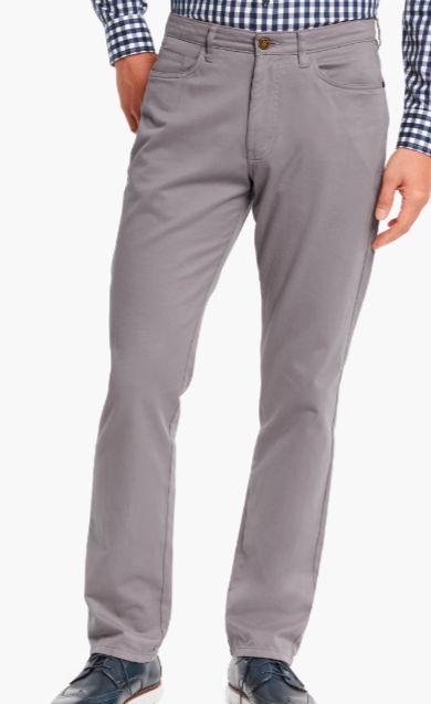 Johnston &amp; Murphy 5 Pocket Pant - Lt. Grey