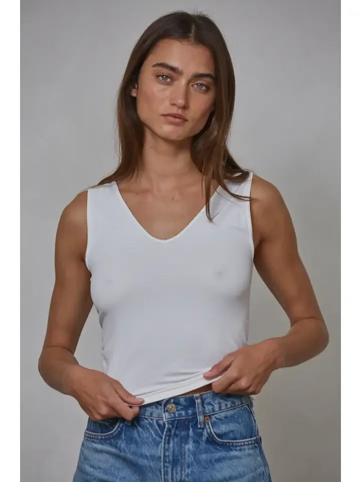 By Together Reversible Tank Top - White