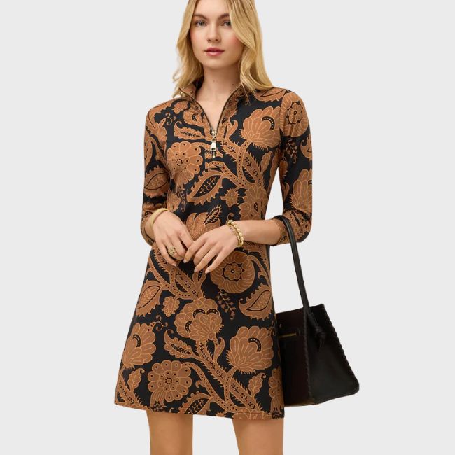 Nora Half-Zip Dress - Guerard Estate Vine