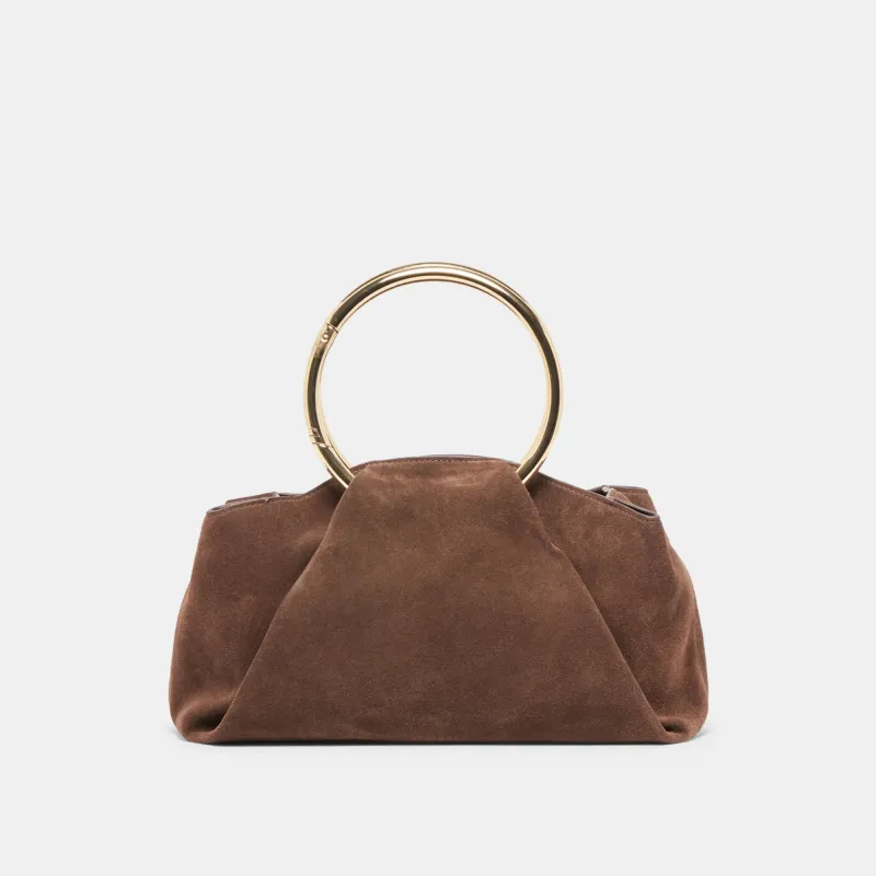 Dolce Vita Channing Suede Handbag - Espresso