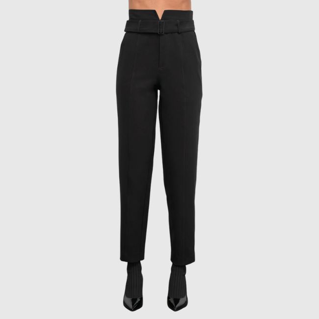 Greylin Abilene Belted Paper Bag High Waist Pants