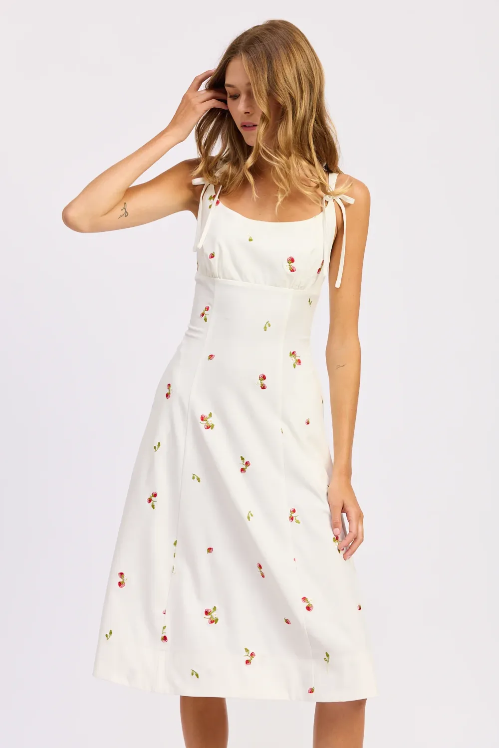 En Saison Strawberry Kiss Dress - White