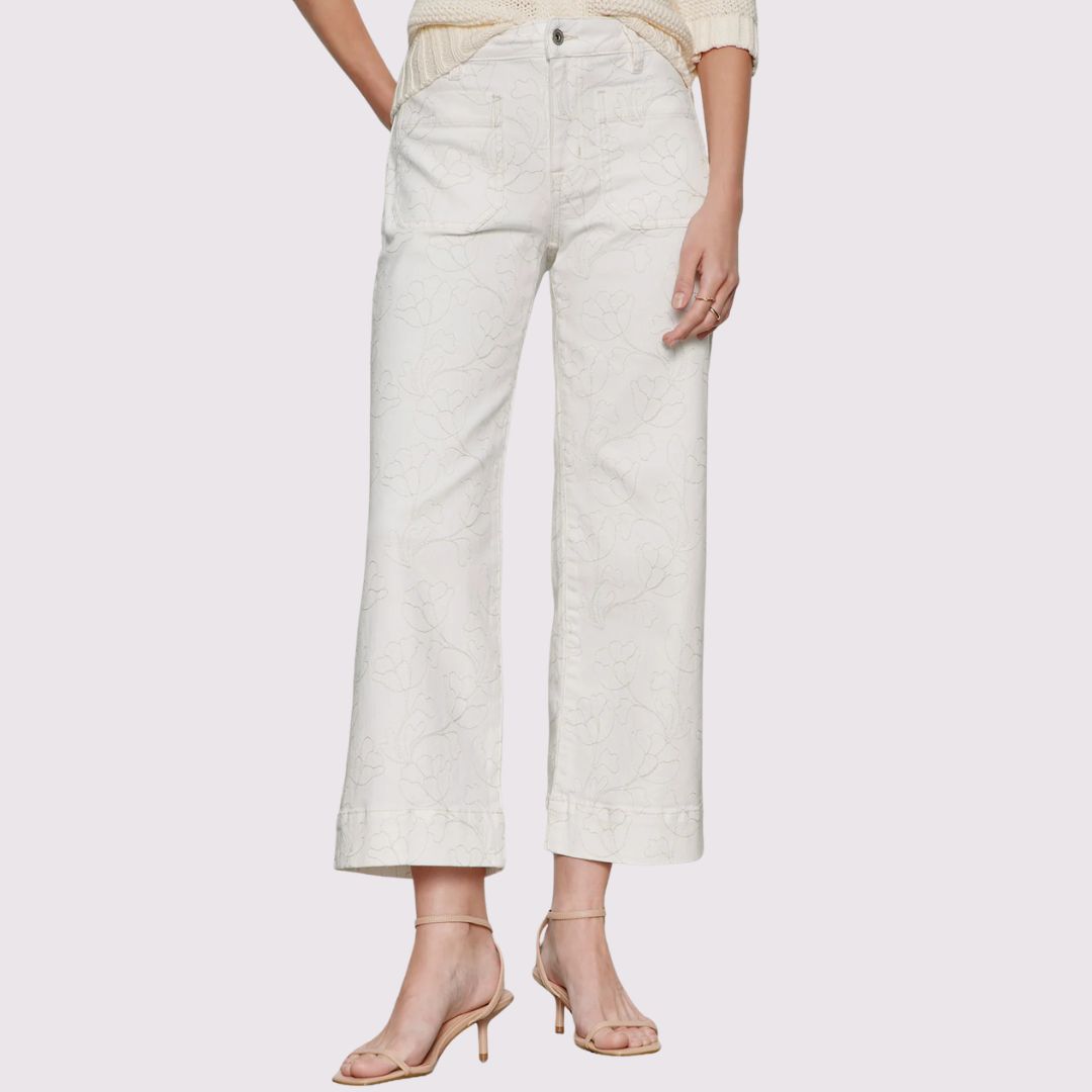 Sanctuary Pant Marine Crop- Chalk