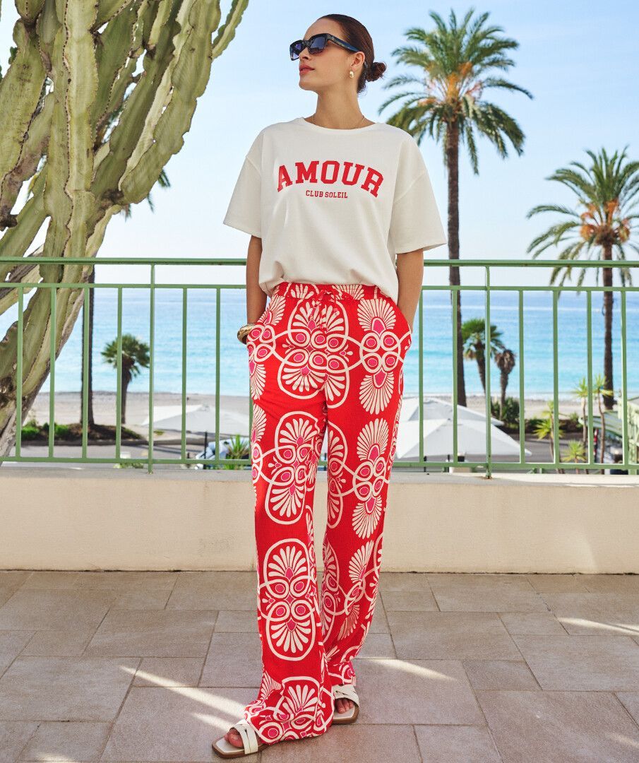 Esqualo Wide Leg Pant - Heartfelt