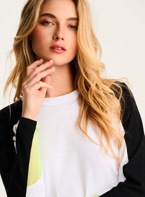 Lisa Todd Top Tee Playing Games- White and Black