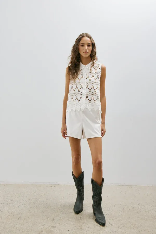 Melissa Nepton Violette Top - Off White