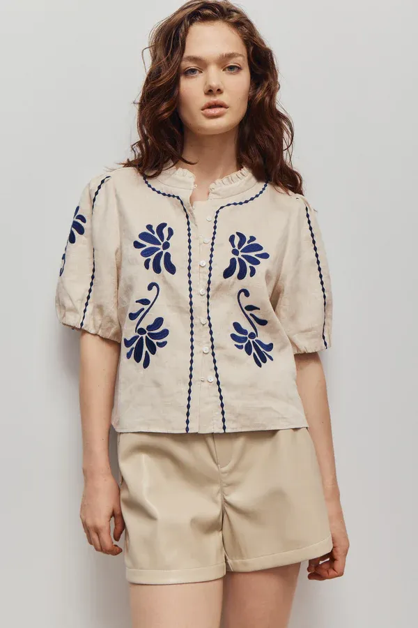 Melissa Nepton Lito Top - Lt. Beige