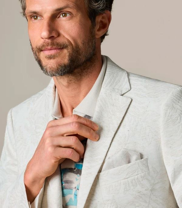 Robert Graham Blazer Shawfield- Cream