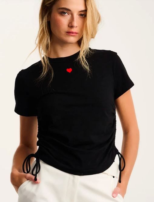 Lisa Todd Top Tie one on -Black