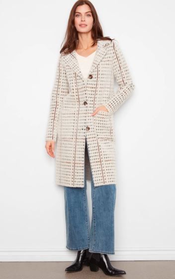 Charlie B Jacket Knit With Patches -Aberdeen