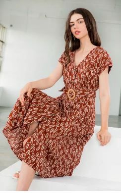 THML Dress Button Down- Rust
