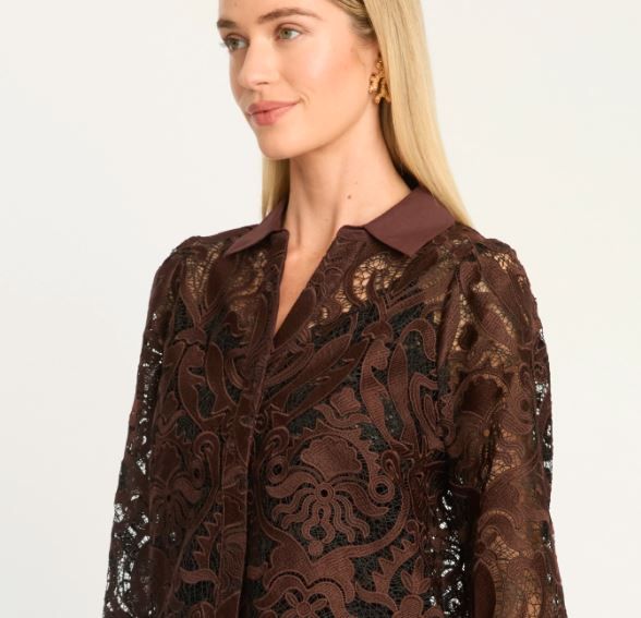 Caballero Top Emmie -Brown/Black