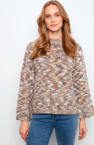 Charlie B Sweater Marled -Verveine