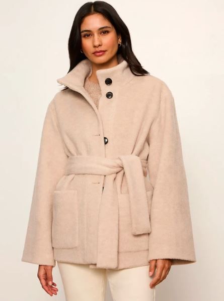 Sanctuary Jacket Bundled Wool -Bone