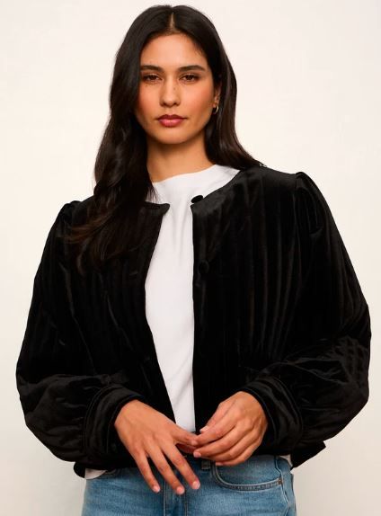 Sanctuary Jacket Pepper Velvet -Black