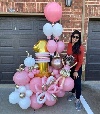 Mini Dolly Honey Balloons Bouquet 