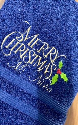 Merry Christmas towel