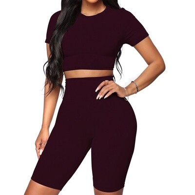 Cozy tall set for fitness Red wine
