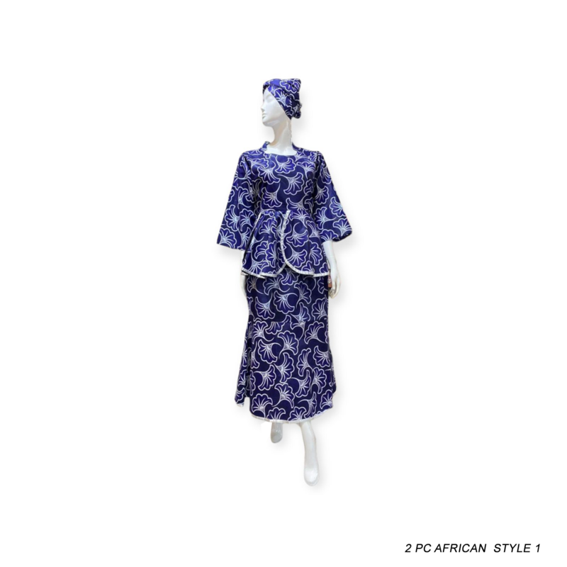3 Piece African Print 3009