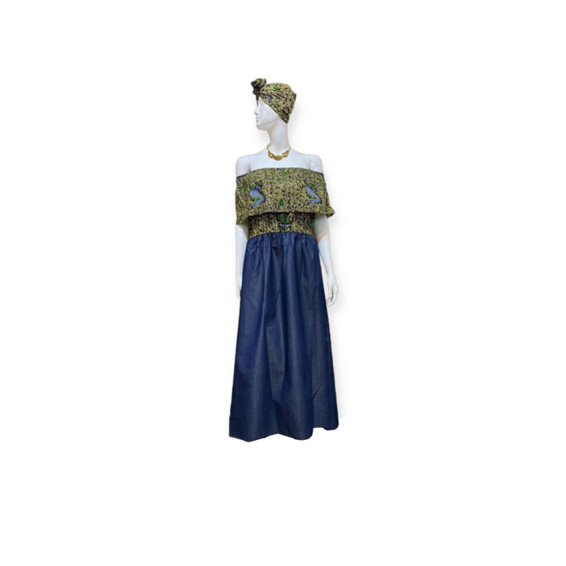 Sleveless Jean Dress