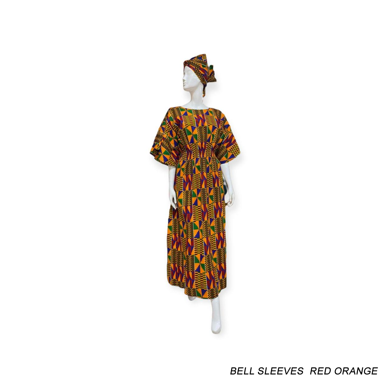 Long Dress Bell Sleeve 014