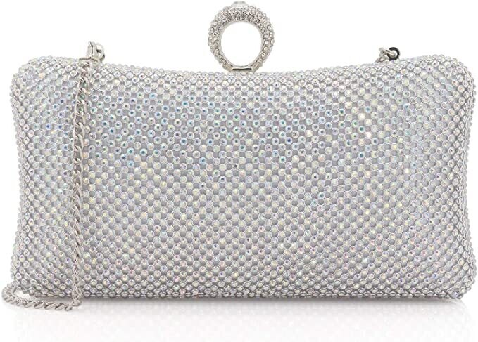 Rhinestone Ring Clutch 