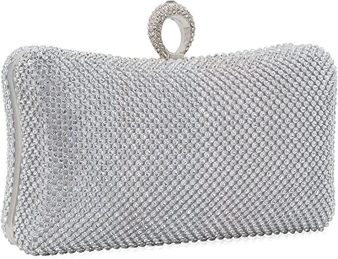 Rhinestone Ring Clutch 