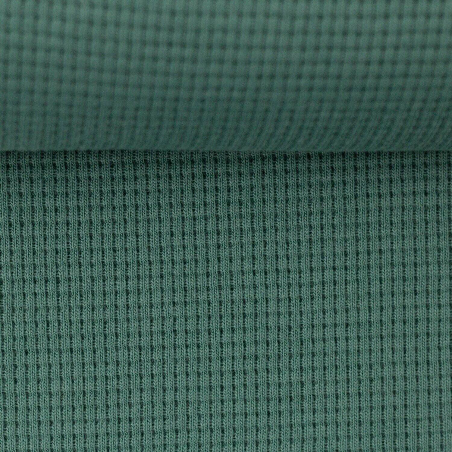 Waffeljersey Smaragd Waffeljersey Smaragd