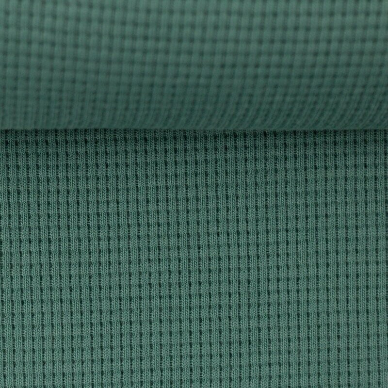 Waffeljersey Smaragd