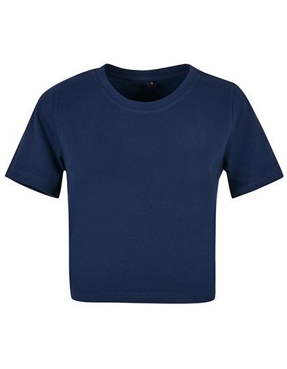Ladies´ Cropped Tee - navyblau