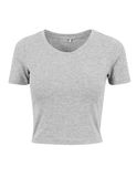 Ladies´ Cropped Tee - grey