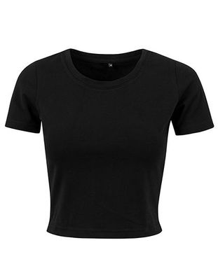 Ladies´ Cropped Tee - schwarz