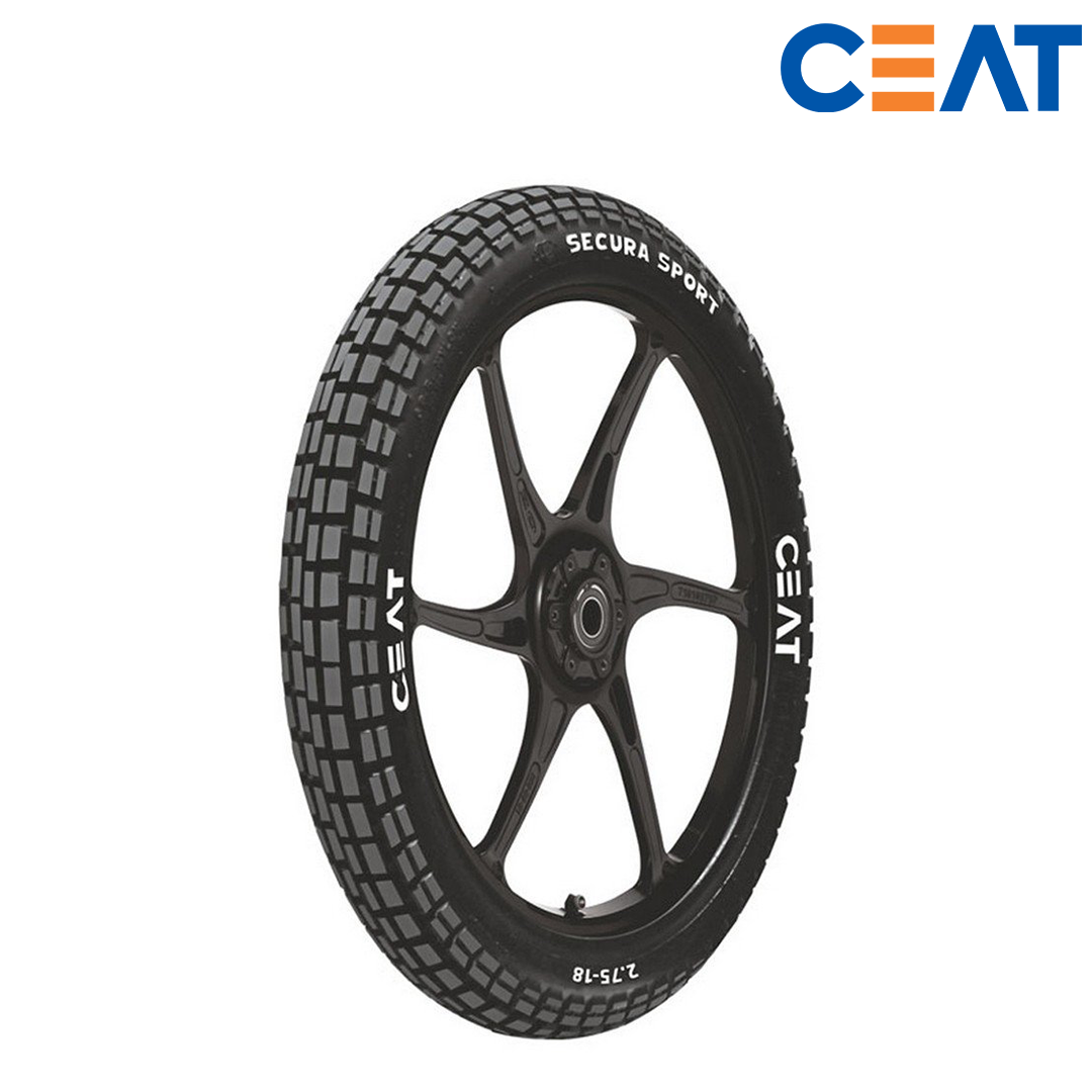 CEAT SECURA Sport 3.25-19 60 P Front Two-Wheeler (Tube Included)