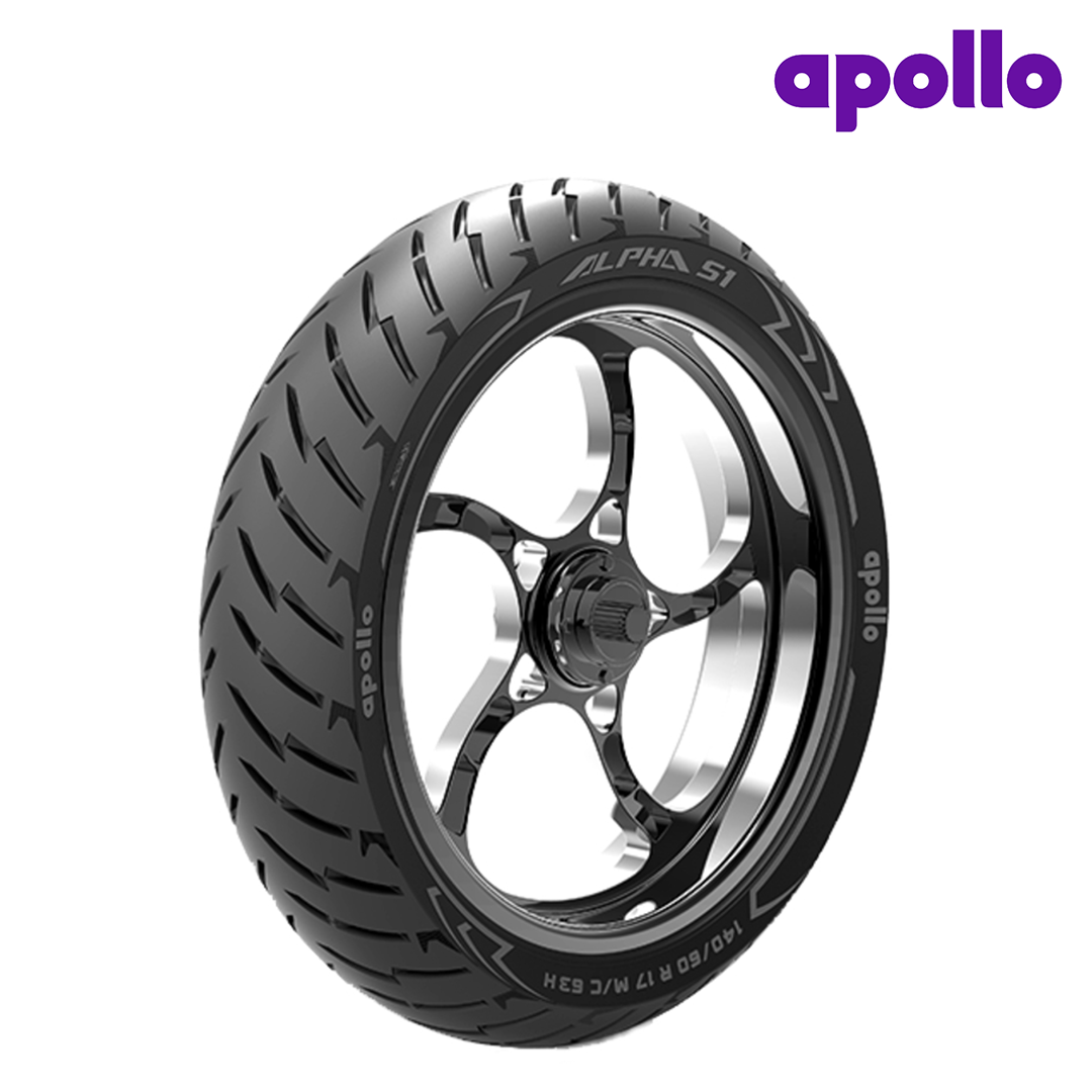 APOLLO ALPHA S1 110/80R17 Tubeless 57 H Rear Two-Wheeler Tyre