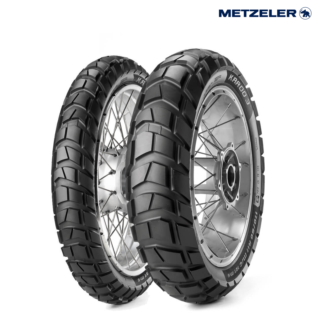 METZELER KAROO 3 90/90-21 Tubeless 54 R Front Two-Wheeler Tyre