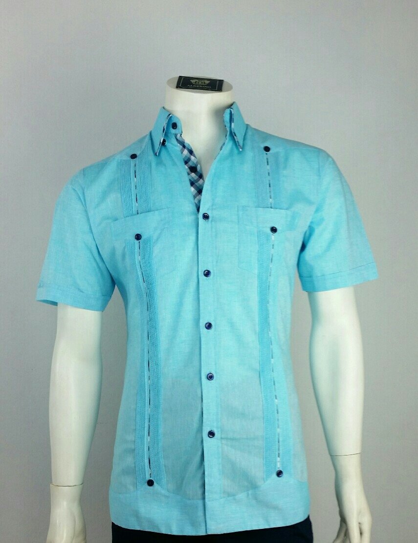 Cuban Guayabera Custom Made Short Sleeve