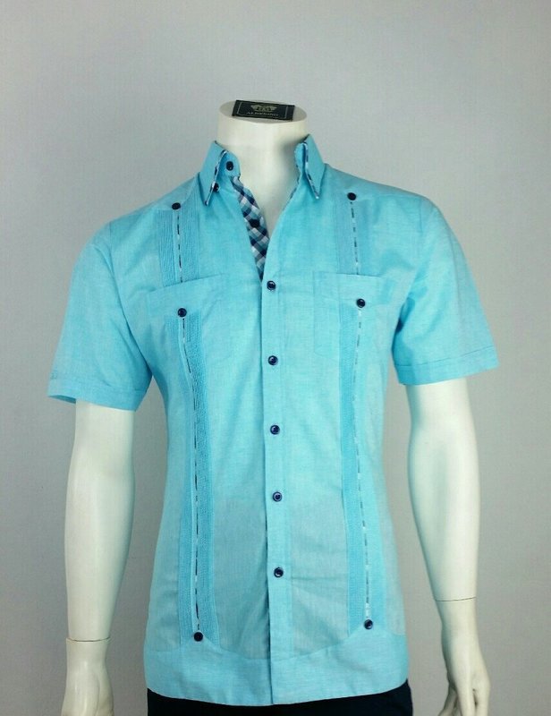 Cuban Guayabera Custom Made Short Sleeve