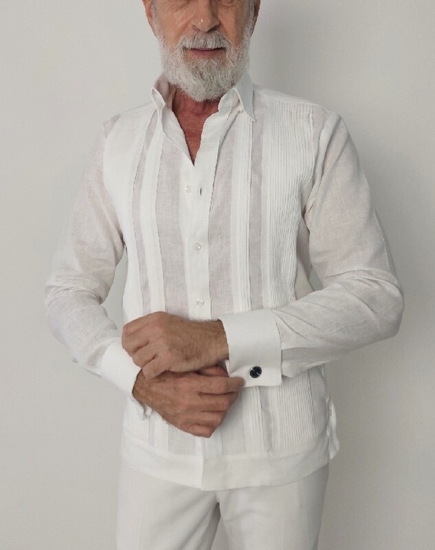 Cuban Guayabera Custom Made Linen