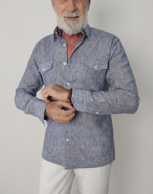 Cuban Guayamisa Custom Made 50%Linen/50%Cotton