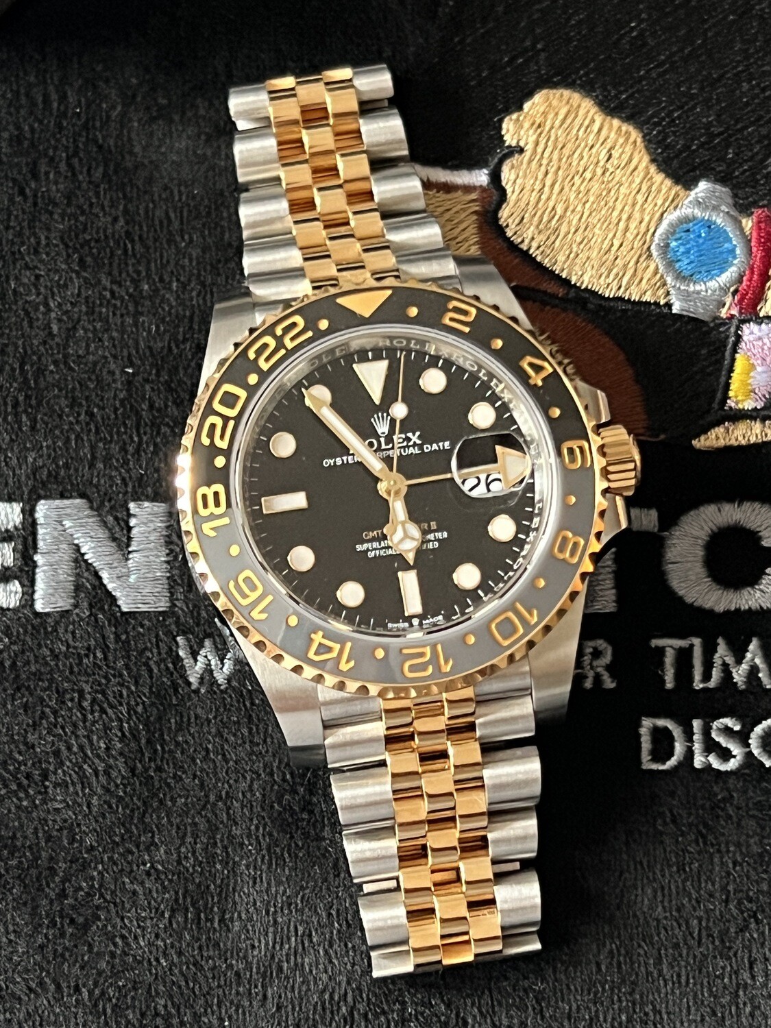 Rolex gmt master ii two tone yellow gold cheap