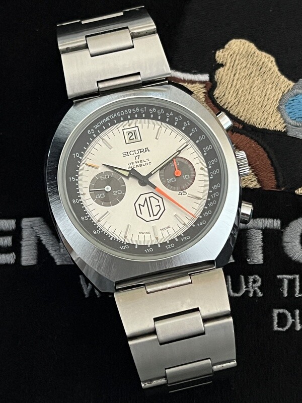 SICURA MG Chronograph Date 50th Anniversary 1925-1975 Limited Edition Racing Stainless Steel